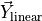 \vec{Y}_{\text{linear}}