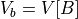 V_b = V[B]