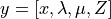 y=[x,\lambda,\mu,Z]