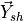 \vec{Y}_{sh}
