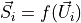 \vec{S}_i = f(\vec{U}_i)