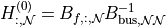 H^{(0)}_{:, \mathcal{N}} = B_{f, :, \mathcal{N}} B_{\mathrm{bus}, \mathcal{N}\mathcal{N}}^{-1}