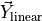 \vec{Y}_{\text{linear}}