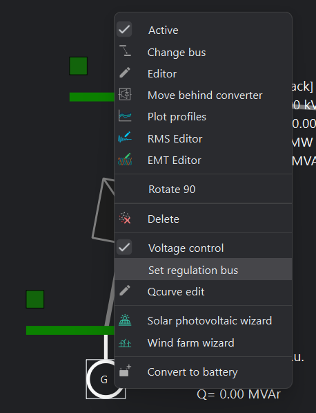Open EMT editor menu